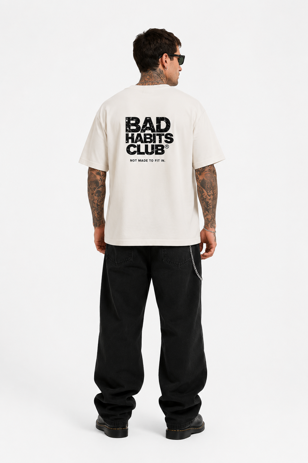 BAD HABITS CLUB T-Shirt – Sand