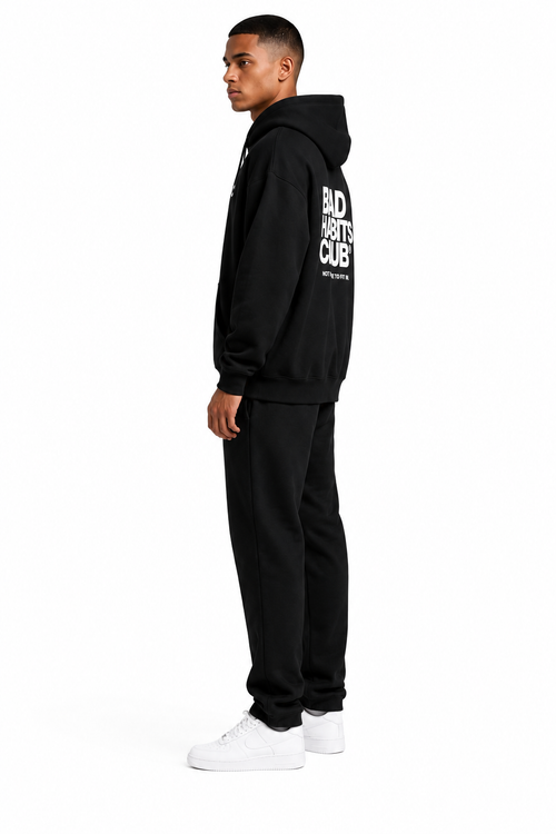 BAD HABITS CLUB Hoodie – Black