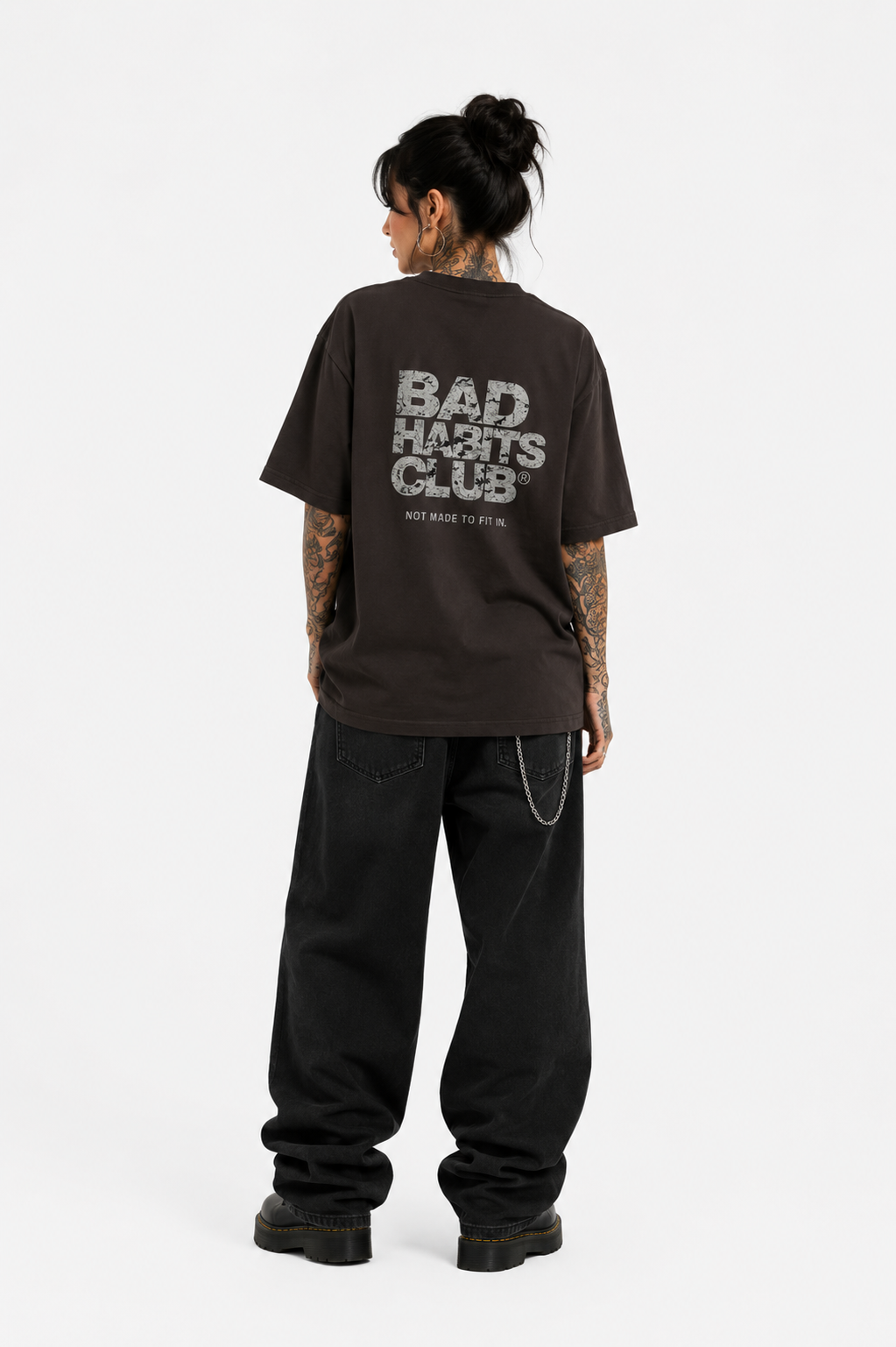 BAD HABITS CLUB T-Shirt – Black / Coal